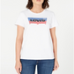 Camiseta Levi's Feminina Infantil The Perfect Slogan em Algodão com Estampa - Branca Tamanho Extra Grande