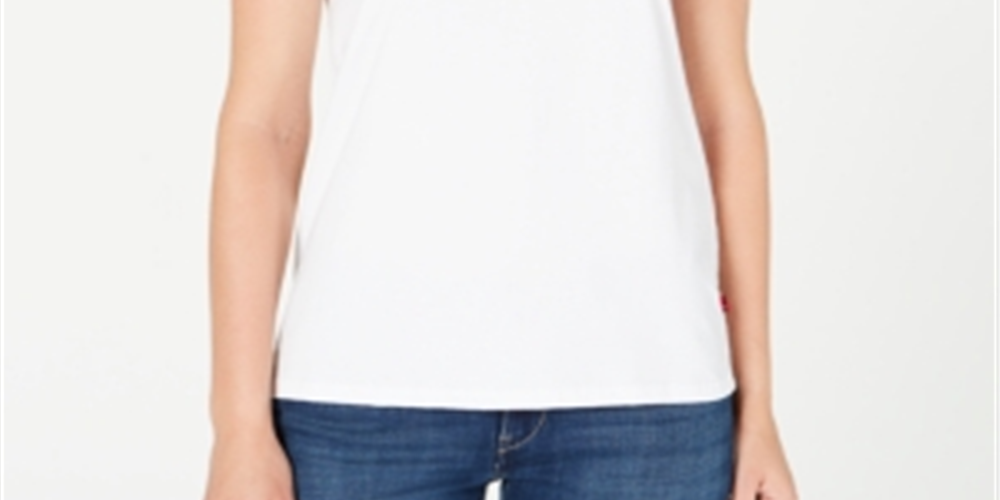 Camiseta Levi's Feminina Infantil The Perfect Slogan em Algodão com Estampa - Branca Tamanho Extra Grande