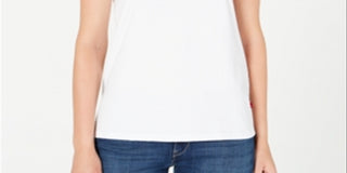 Camiseta Levi's Feminina Infantil The Perfect Slogan em Algodão com Estampa - Branca Tamanho Extra Grande