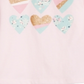 Camiseta estampada com corações para meninas da Epic Threads, rosa, tamanho 6X