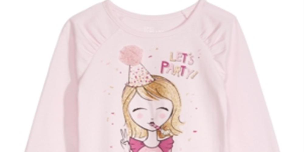 Camiseta infantil feminina Epic Threads Let's Party, rosa, tamanho 4T