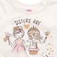 Camiseta infantil feminina Epic Threads Sisters Are Magical, branca, tamanho 4T