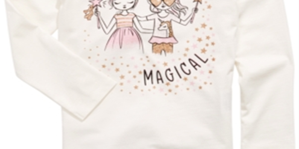 Camiseta infantil feminina Epic Threads Sisters Are Magical, branca, tamanho 4T
