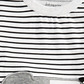 Camiseta infantil com estampa de cachorro listrada First Impressions para meninas, marrom, tamanho 3-6 meses
