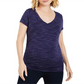 Camiseta Maternidade com Babados - Azul Marinho Spacedye Tamanho XS