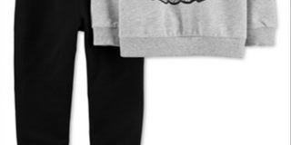 Conjunto de moletom e calça jogger Carter's Baby Boy, 2 peças, algodão, tamanho 6 meses, cinza
