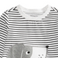 Camiseta estampada com cachorro listrado First Impressions para bebê menino, marrom, tamanho 18 meses