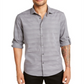 Camisa Alfani Masculina Linear Dobby Cinza Tamanho XXX-G