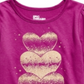 Camiseta infantil feminina Epic Threads com corações brilhantes, rosa, tamanho 4T