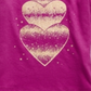 Camiseta infantil feminina Epic Threads com corações brilhantes, rosa, tamanho 4T