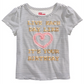 Camiseta estampada Epic Threads para meninas, branca, tamanho 6X