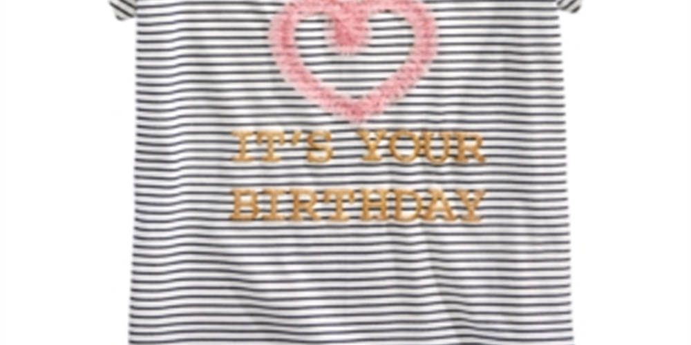 Camiseta estampada Epic Threads para meninas, branca, tamanho 6X