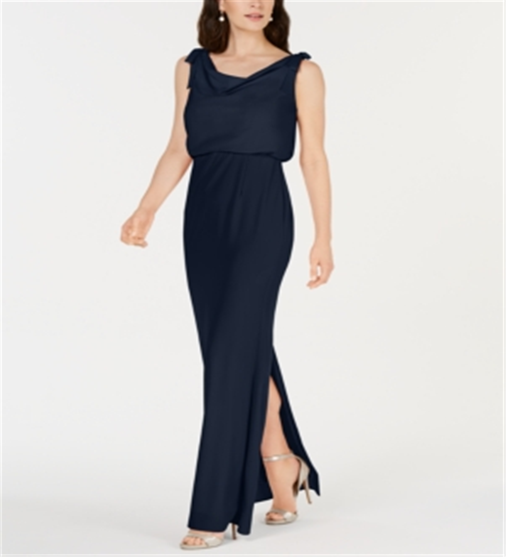 Vestido Feminino Adrianna Papell Azul Tamanho 12