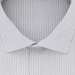 Camisa listrada masculina Kenneth Cole Reaction Slim Fit com botões, cinza, tamanho G