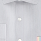 Camisa listrada masculina Kenneth Cole Reaction Slim Fit com botões, cinza, tamanho G