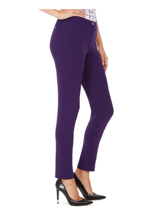 Calça Calvin Klein Masculina com Bolso e Zíper para Usar no Trabalho Roxa Tamanho 6 Petite