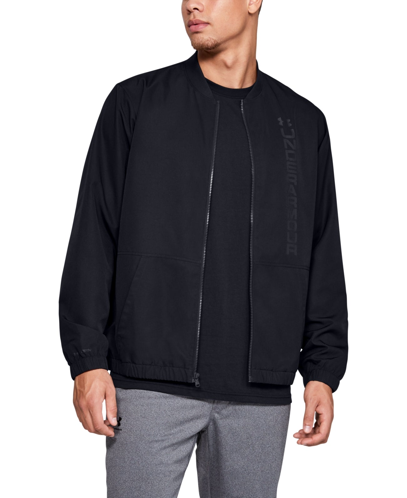 Jaqueta Bomber Leve Masculina Under Armour Activewear Preta Tamanho P