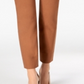 Calça feminina Charter Club Tummy Control, marrom, tamanho 2P