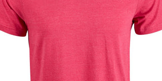 Camiseta masculina Alfani com gola redonda mesclada, rosa, tamanho médio