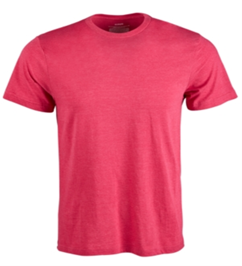 Camiseta masculina Alfani com gola redonda mesclada, rosa, tamanho médio