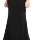Vestido de noite sereia transparente sem mangas com decote em V e comprimento total, cor esmeralda, tamanho médio