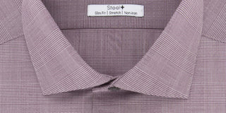 Camisa social masculina Calvin Klein Steel Slim Fit, sem passar, com estampa elástica, tamanho 17x32x33, vermelha