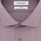 Camisa social masculina Calvin Klein Steel Slim Fit, sem passar, com estampa elástica, tamanho 17x32x33, vermelha