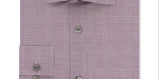 Camisa social masculina Calvin Klein Steel Slim Fit, sem passar, com estampa elástica, tamanho 17x32x33, vermelha