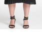 Saia plissada feminina DKNY preta tamanho 10