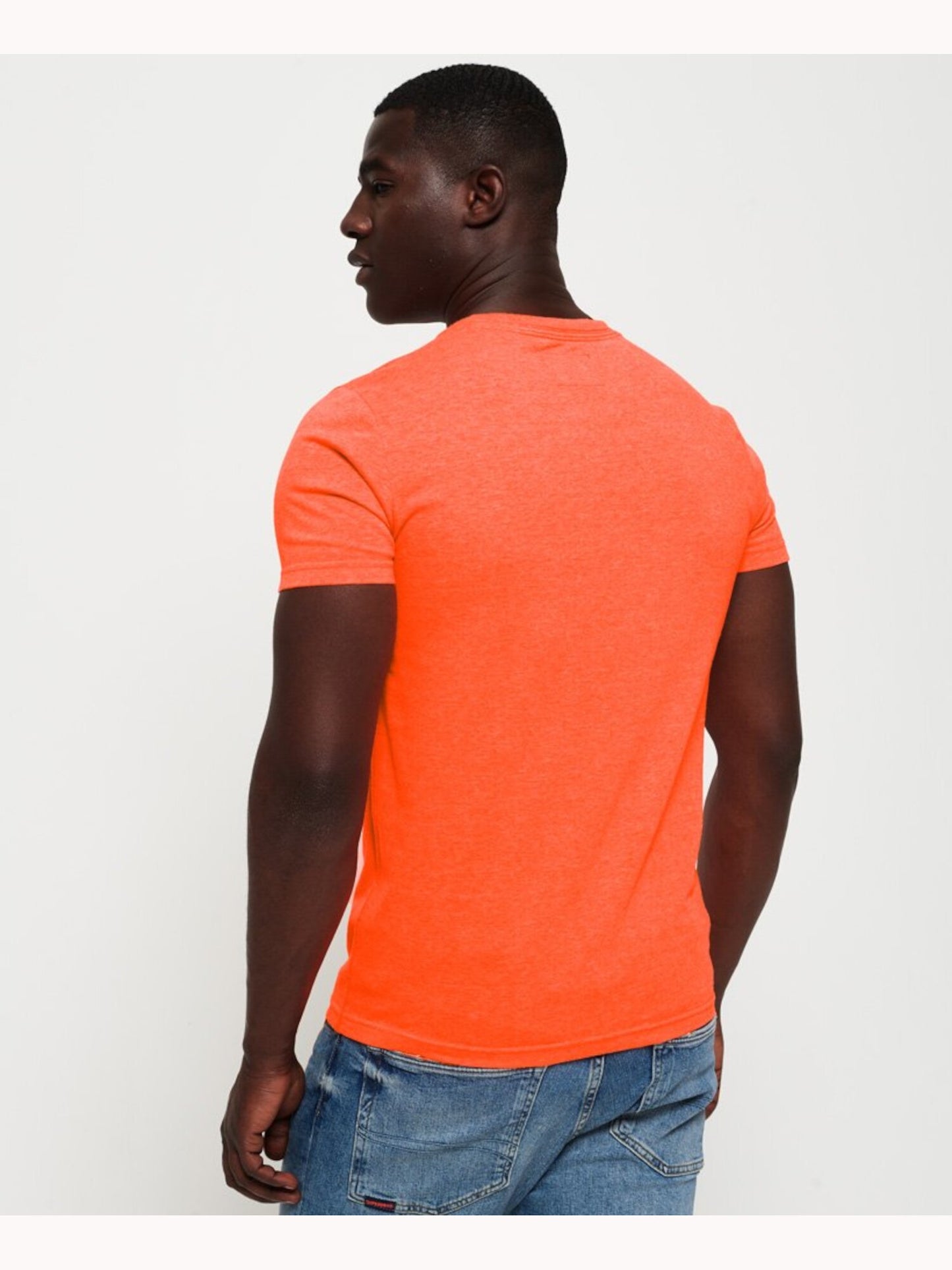 Camiseta Superdry Masculina Osaka Graphic Manga Curta Laranja Tamanho Médio