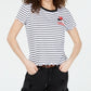 Camiseta Ultra Flirt Junior com decote em V cruzado, branca, tamanho G