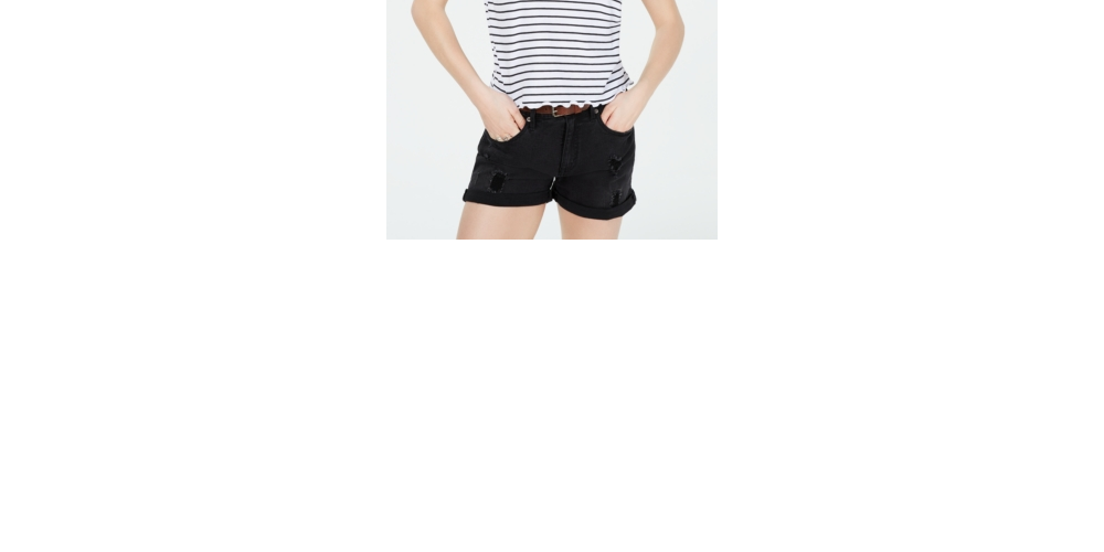 Camiseta Ultra Flirt Junior com decote em V cruzado, branca, tamanho G