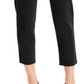 Calça skinny feminina com cadarço e tornozelo JM Collection, preta, tamanho pequeno