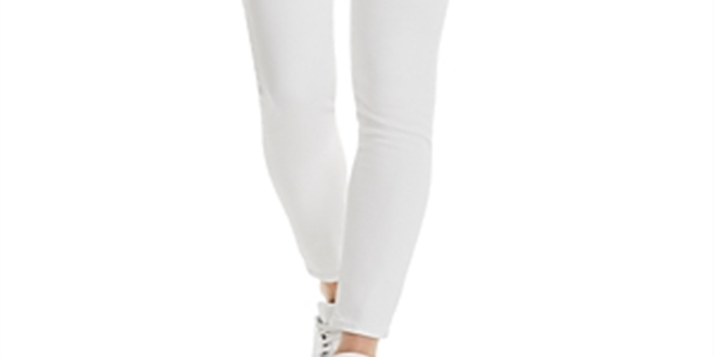 Calça jeans skinny Rag &amp; Bone feminina, cintura alta, branca, tamanho 24