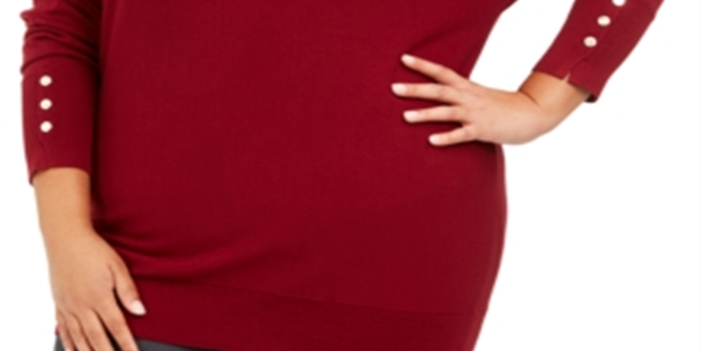 Suéter Dolman Feminino JM Collection Vinho Tamanho 0X