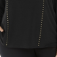 Blusa Calvin Klein Feminina Gola Redonda com Detalhe de Tachas Preta Tamanho 1X