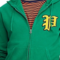 Polo Ralph Lauren Masculino Yale Patch Front Fleece Hoodie Verde Tamanho X-G