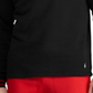 Camisa de pijama masculina Polo Ralph Lauren de lã escovada, preta, tamanho médio