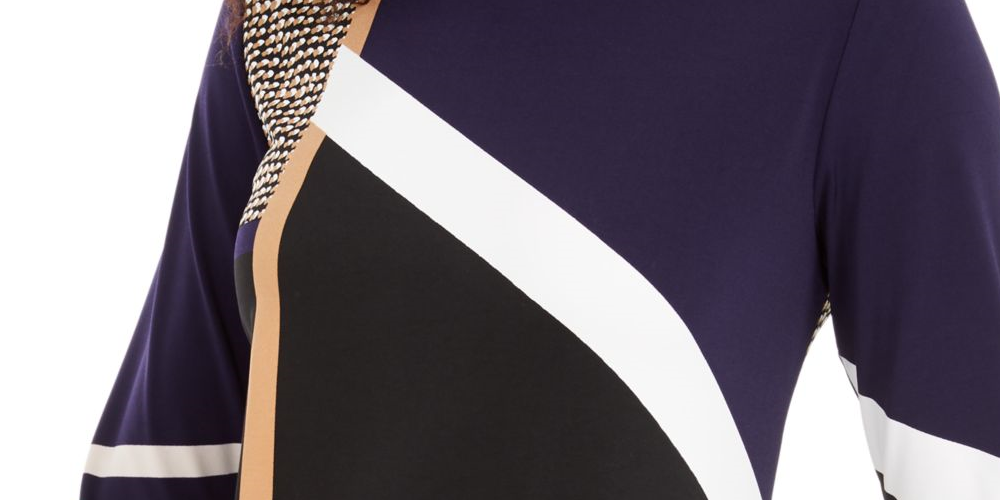 Túnica Alfani Feminina Estampada Alta Baixa Preta Tamanho X-Grande