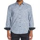Camisa Masculina Tallia com Estampa de Lantejoulas e Botões para Performance, Cinza, Tamanho Médio