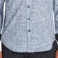 Camisa Masculina Tallia com Estampa de Lantejoulas e Botões para Performance, Cinza, Tamanho Médio