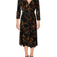 Vestido curto Ralph Lauren feminino, com cinto falso, preto, tamanho 14