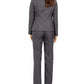 Le Suit Terno Feminino para Carreira e Negócios Cinza Tamanho 8