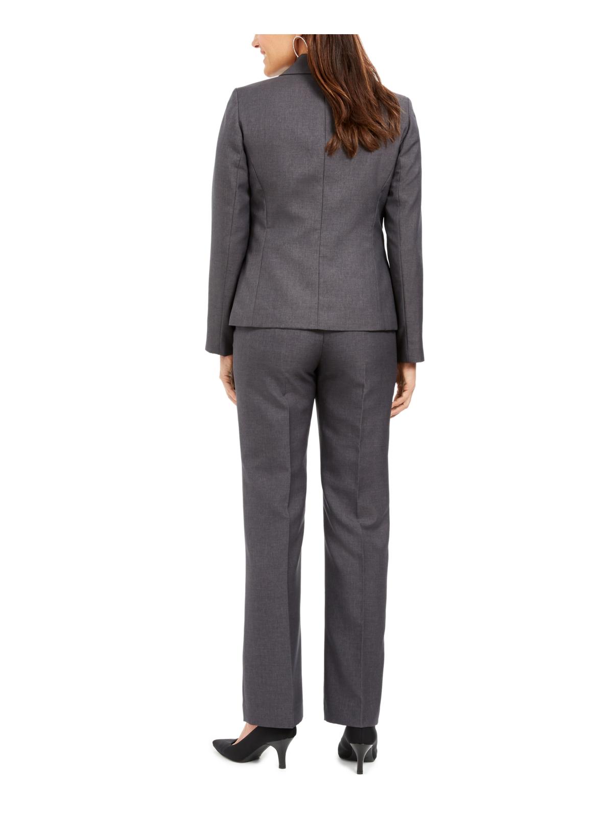 Le Suit Terno Feminino para Carreira e Negócios Cinza Tamanho 8