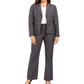 Le Suit Terno Feminino para Carreira e Negócios Cinza Tamanho 8