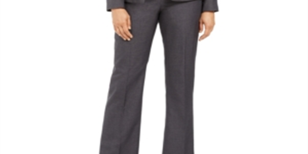 Le Suit Terno Feminino para Carreira e Negócios Cinza Tamanho 8