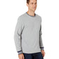Camisa de pijama masculina Polo Ralph Lauren de lã escovada, cinza, tamanho pequeno