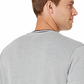 Camisa de pijama masculina Polo Ralph Lauren de lã escovada, cinza, tamanho pequeno