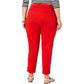 Calça Chino Tommy Hilfiger Plus Slim Cintura Alta Feminina Vermelha Tamanho 35
