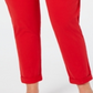 Calça Chino Tommy Hilfiger Plus Slim Cintura Alta Feminina Vermelha Tamanho 35